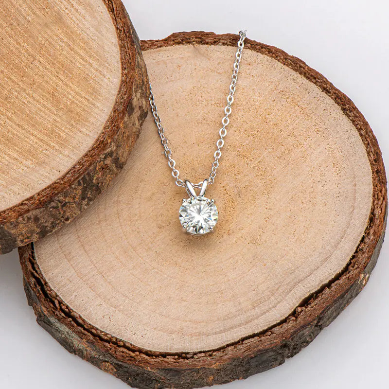 925 Silver Moissanite Necklace