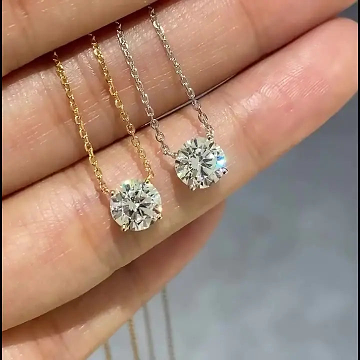 925 Silver Moissanite Necklace