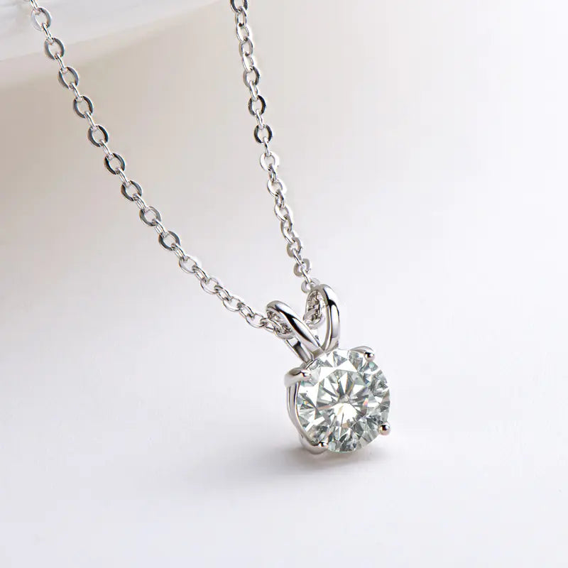 925 Silver Moissanite Necklace
