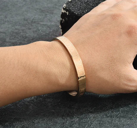 Circle Charm Titanium Bracelet